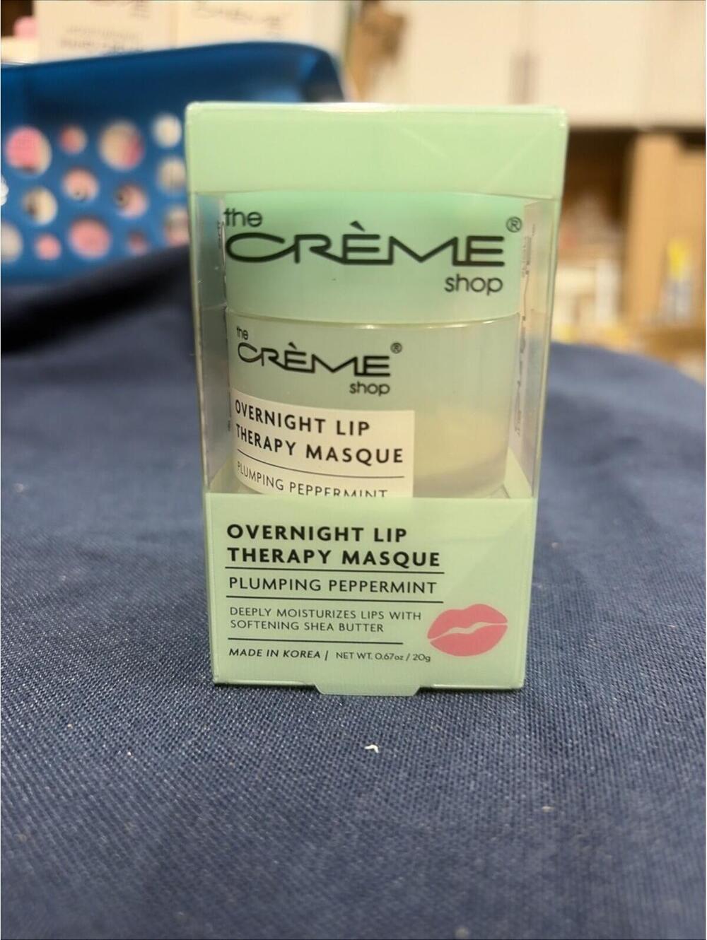 The Creme Shop Overnight Lip Therapy Masque Plumping Peppermint 0.67oz